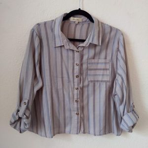 Cropped button up